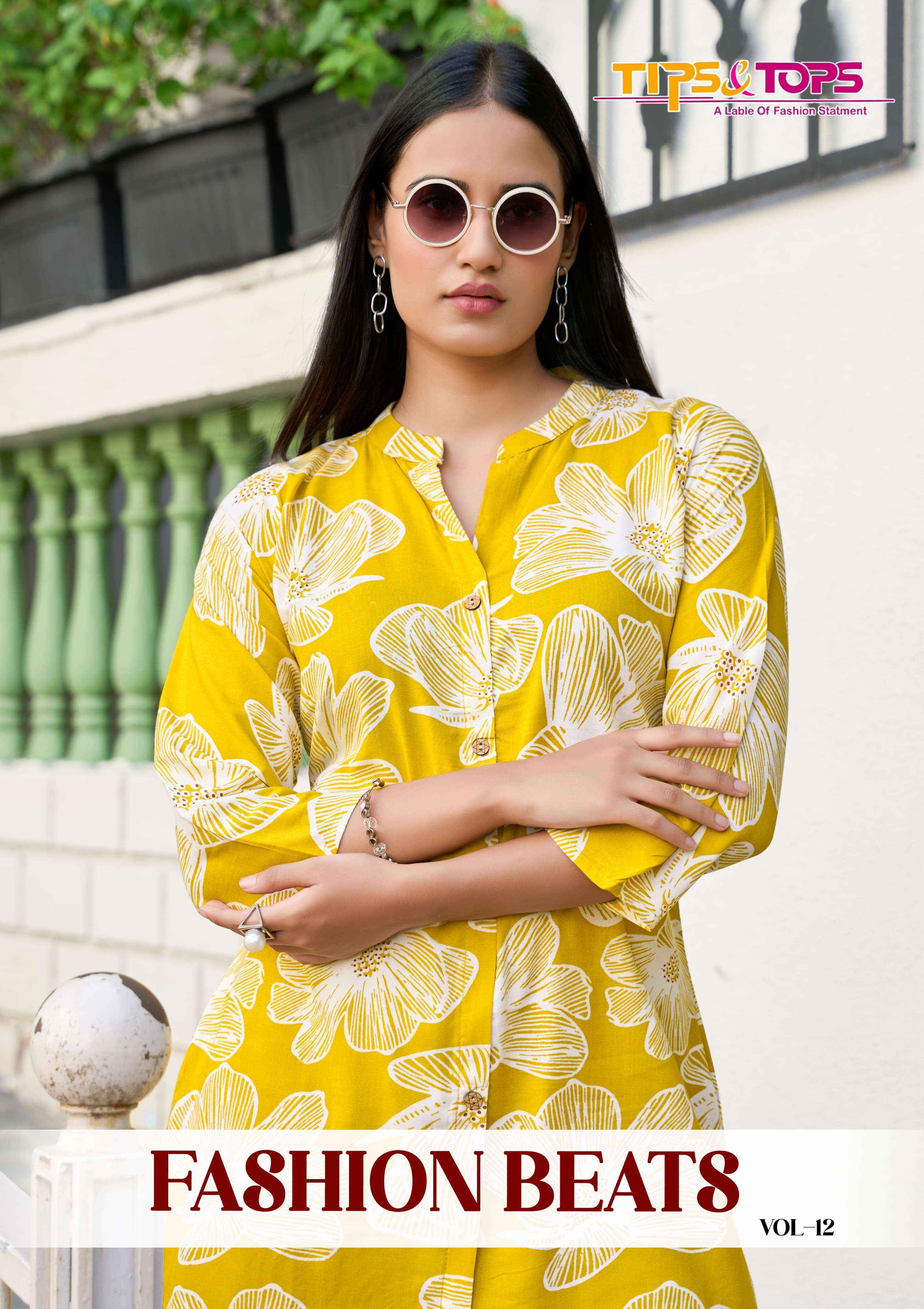 Tips & Tops Fashion Beats Vol-12 Reyon Co ord Set (6 pcs Catalogue)