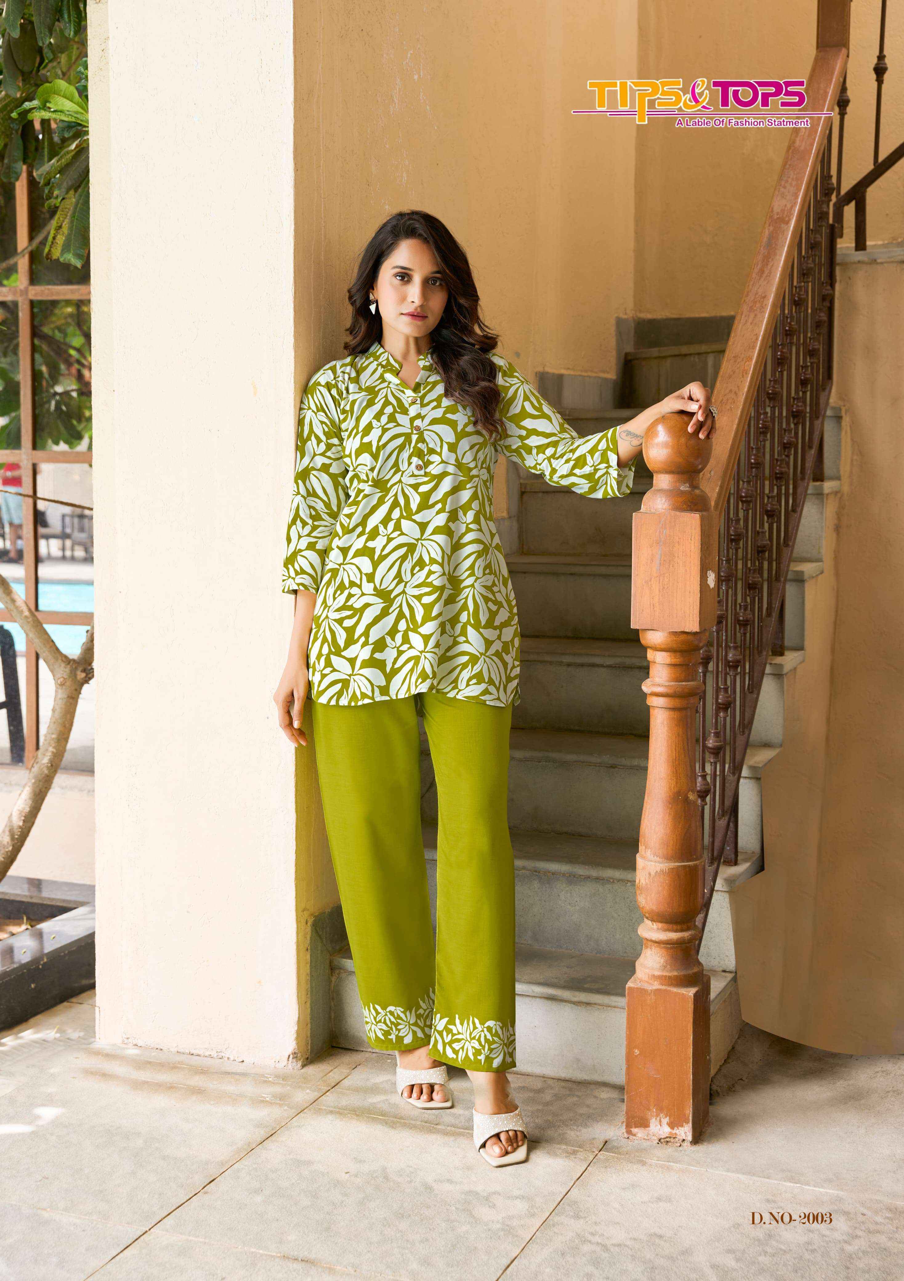 Tips & Tops Summer Beauty Vol-2 Rayon Kurti With Bottom (6 pcs Catalogue)