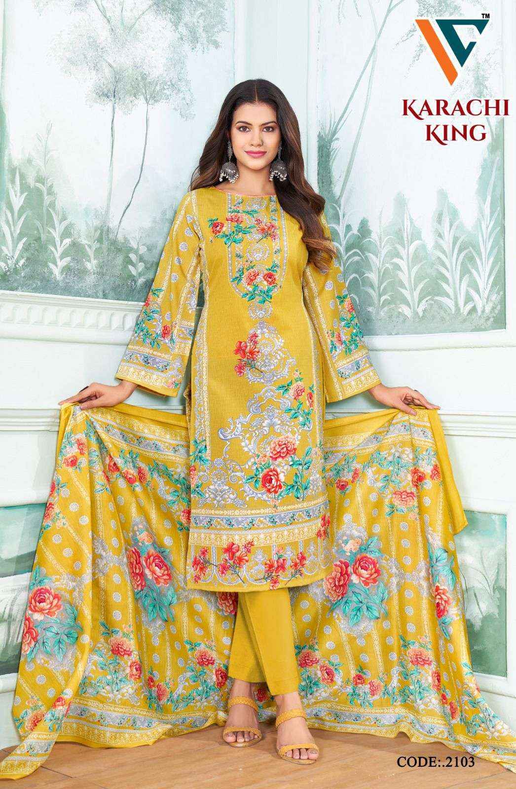 Vandana Creation Karachi King Vol-21 Cotton Dress Material (8 pcs Catalogue)