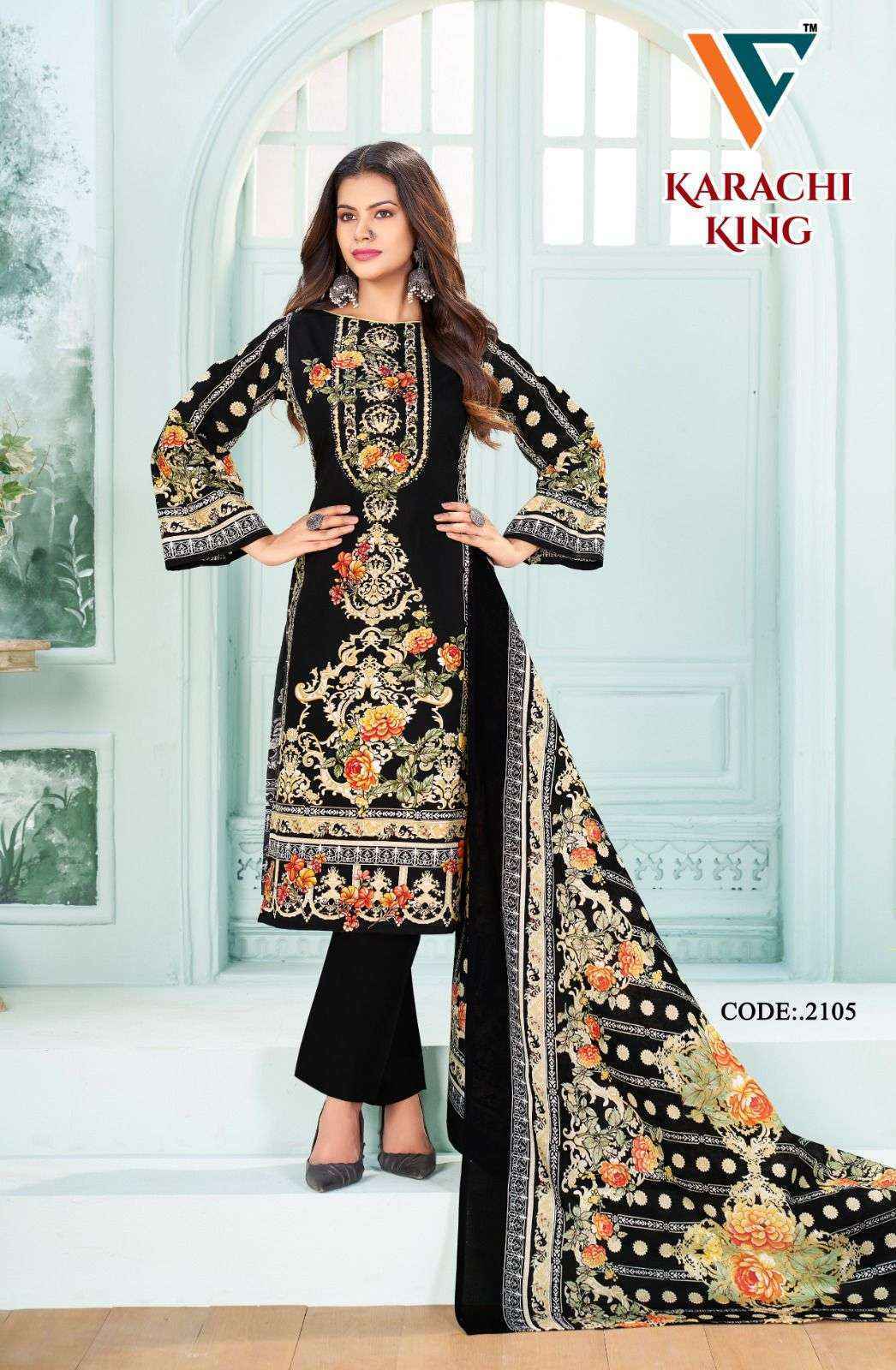 Vandana Creation Karachi King Vol-21 Cotton Dress Material (8 pcs Catalogue)