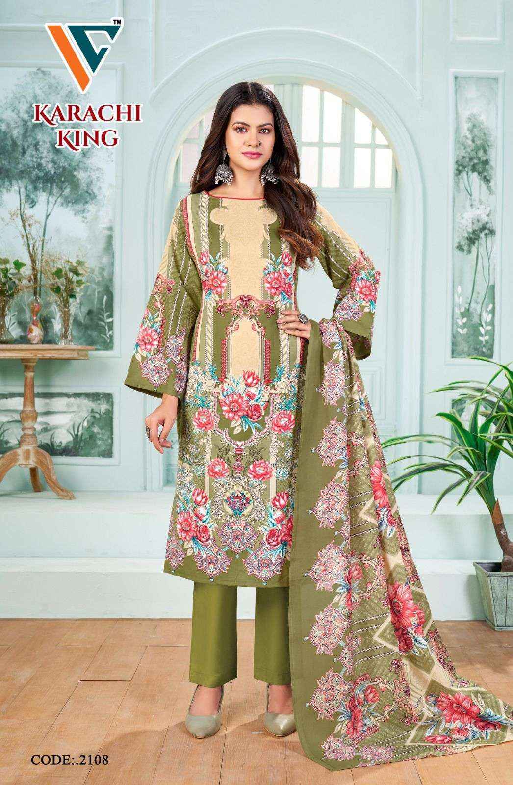 Vandana Creation Karachi King Vol-21 Cotton Dress Material (8 pcs Catalogue)