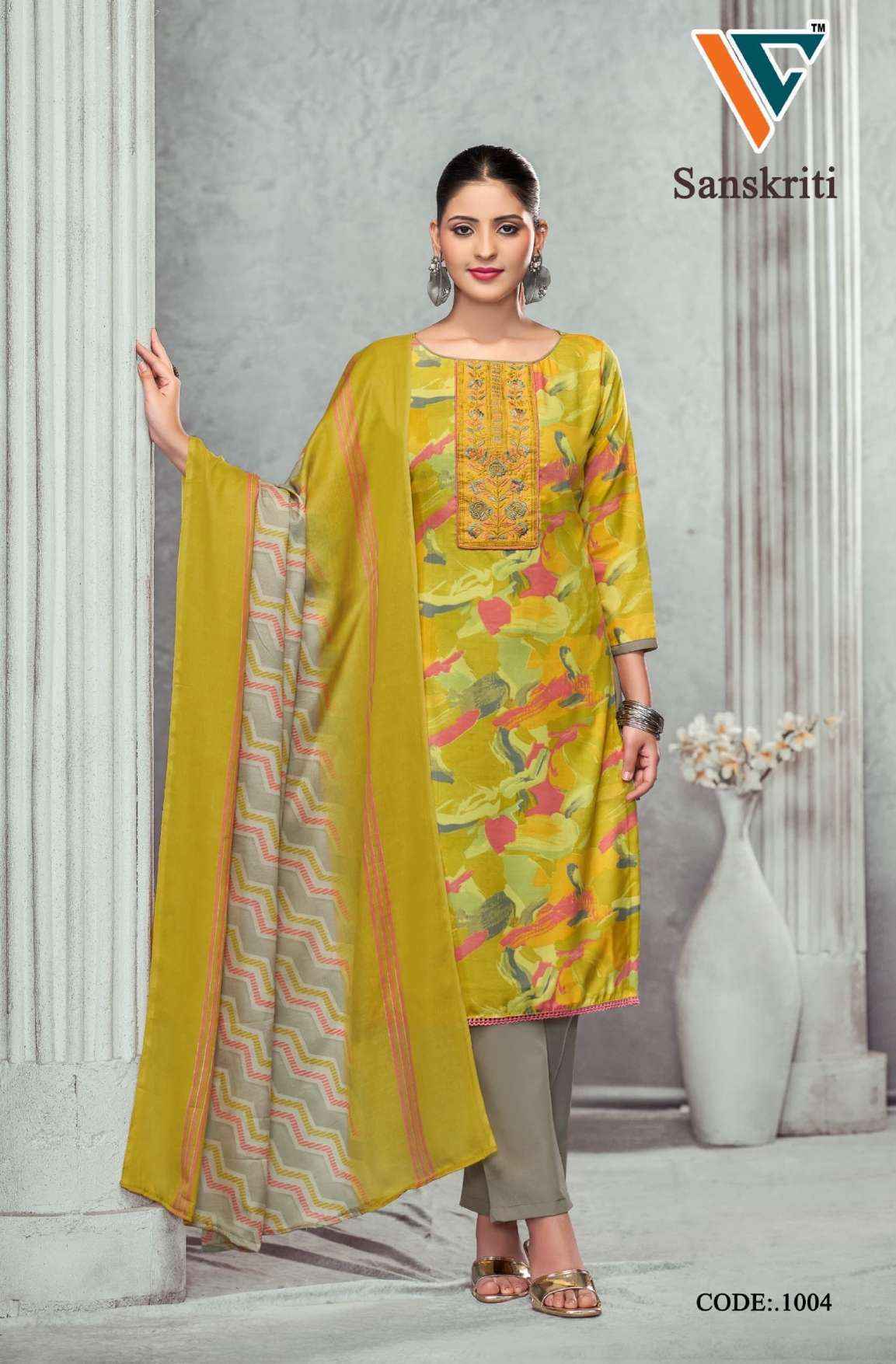Vandana Creation Sanskriti‎ Vol 1 Cotton Dress Material 8 pcs Catalogue