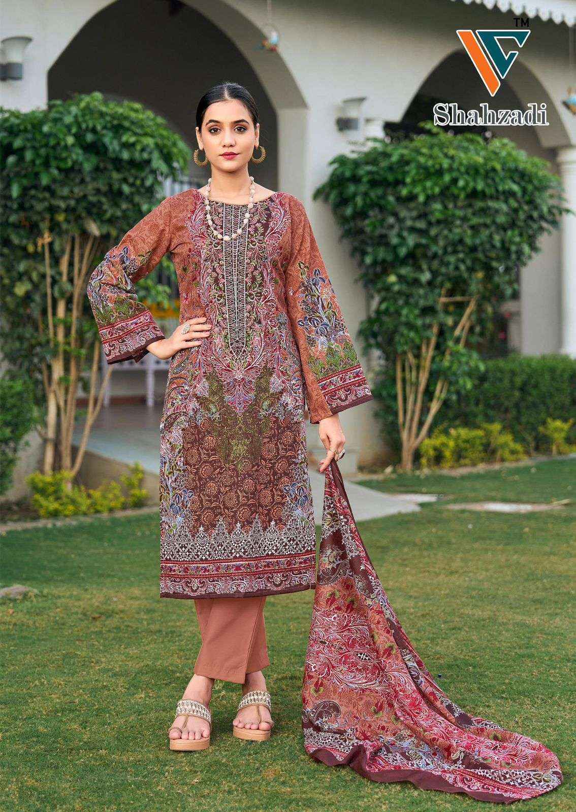 Vandana Creation Shahzadi Vol-5 Cotton Dress Material (8 pcs Catalogue)