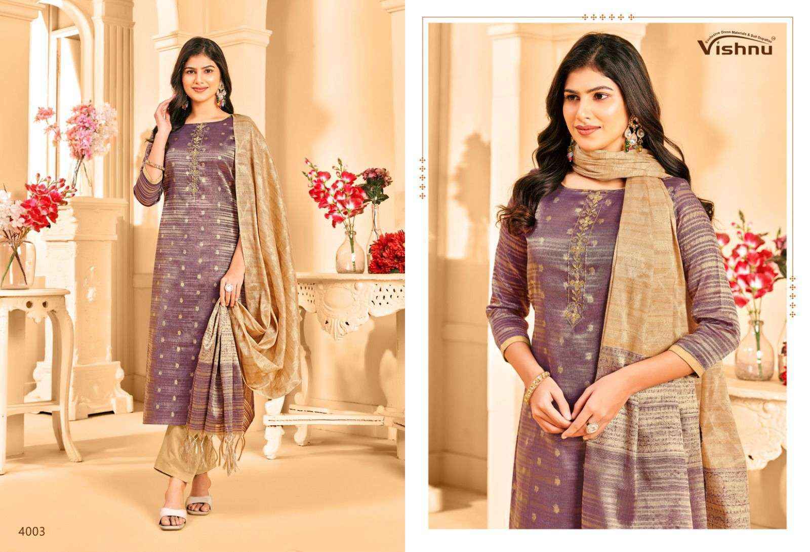 Vishnu Khanak Silk Dress Material (10 pcs Catalogue)