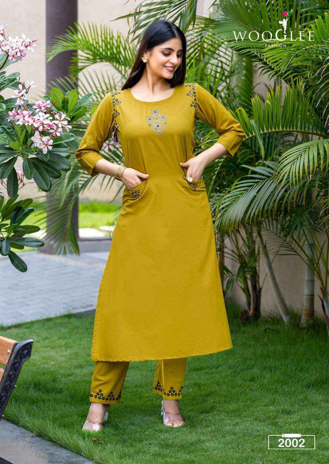 Wooglee Malvika Cotton Kurti With Bottom (6 pcs Catalogue)