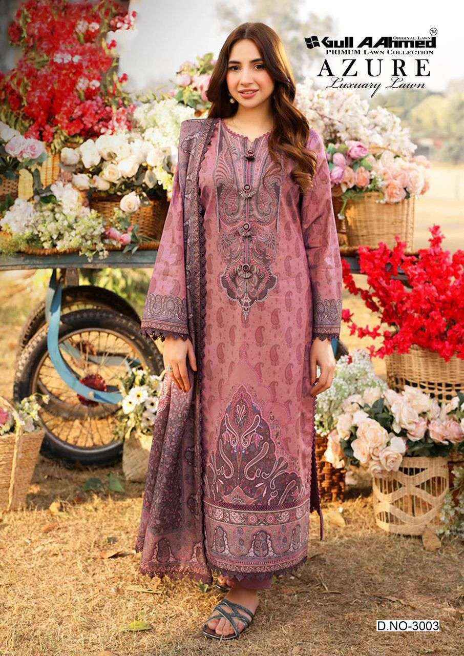 Gull Aahmed Azure Vol-3 Lawn Cotton Dress Material (6 pcs Catalogue)