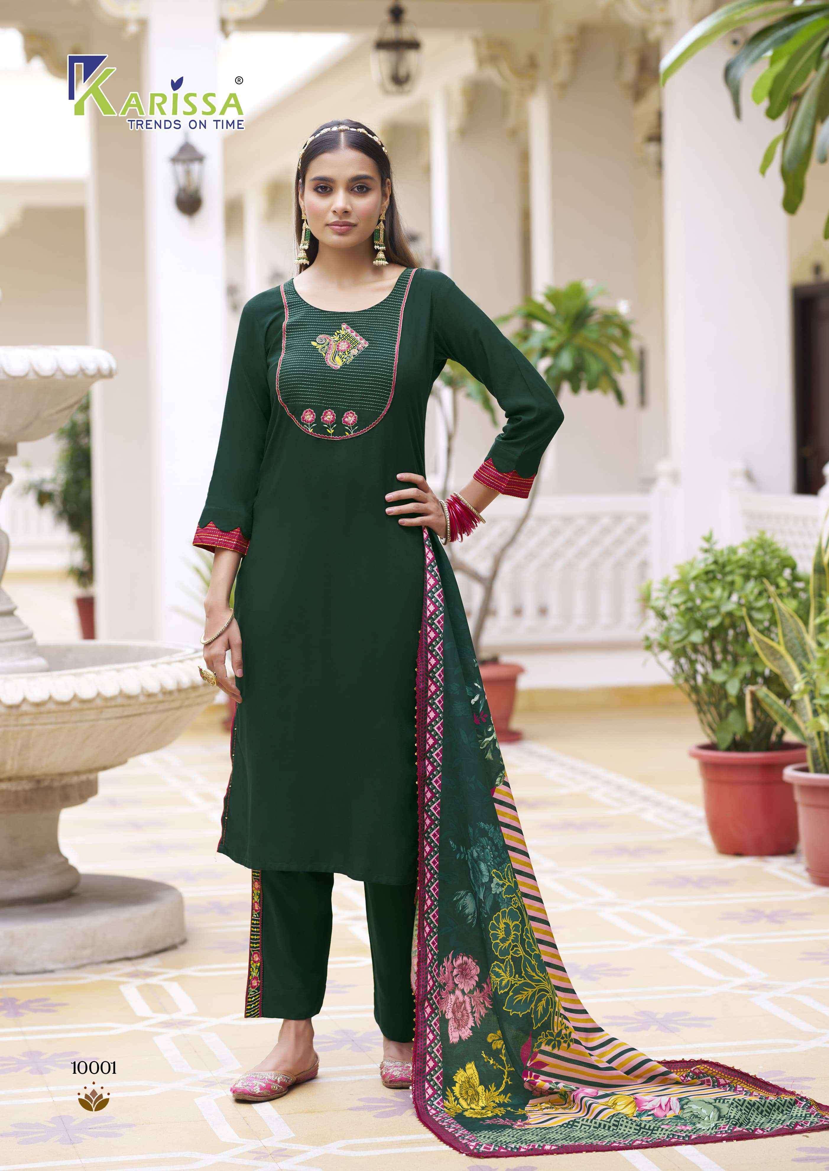 Karissa Vidisha Vol-10 Rayon Readymade Suit (6 pcs Catalogue)