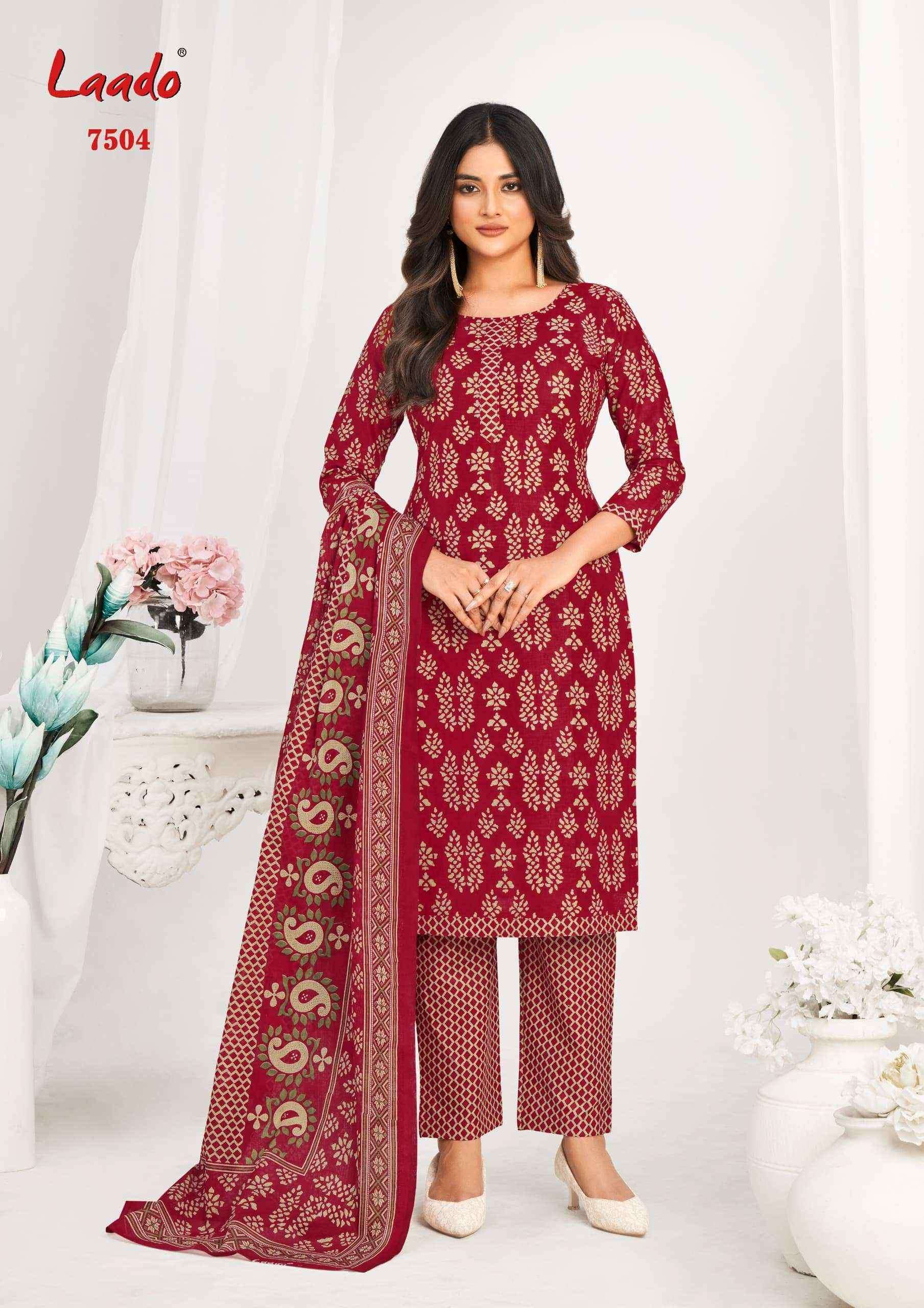 Laado Vol-75 Cotton Dress Material (10 Pc Catalog)