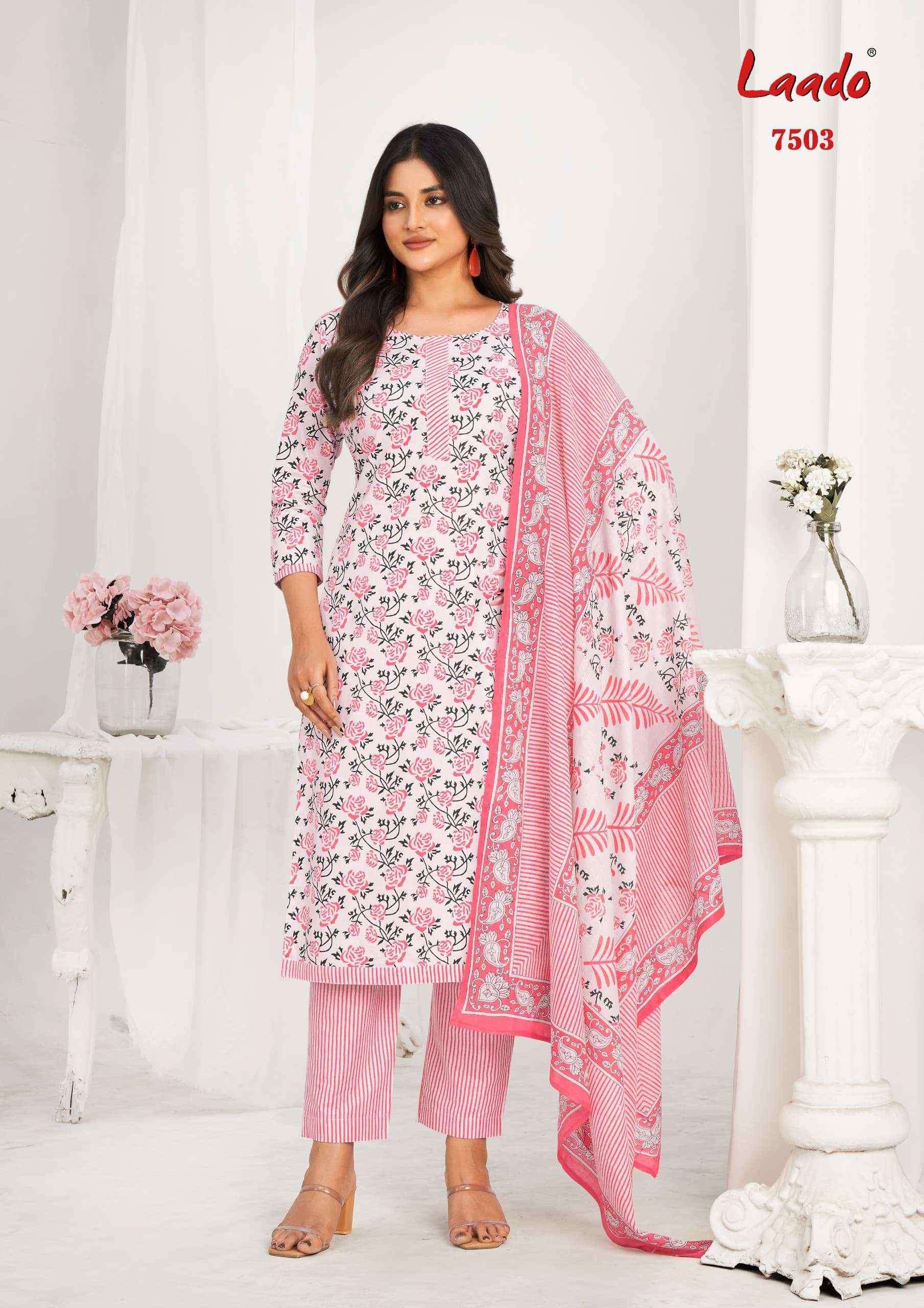 Laado Vol-75 Cotton Dress Material (10 Pc Catalog)