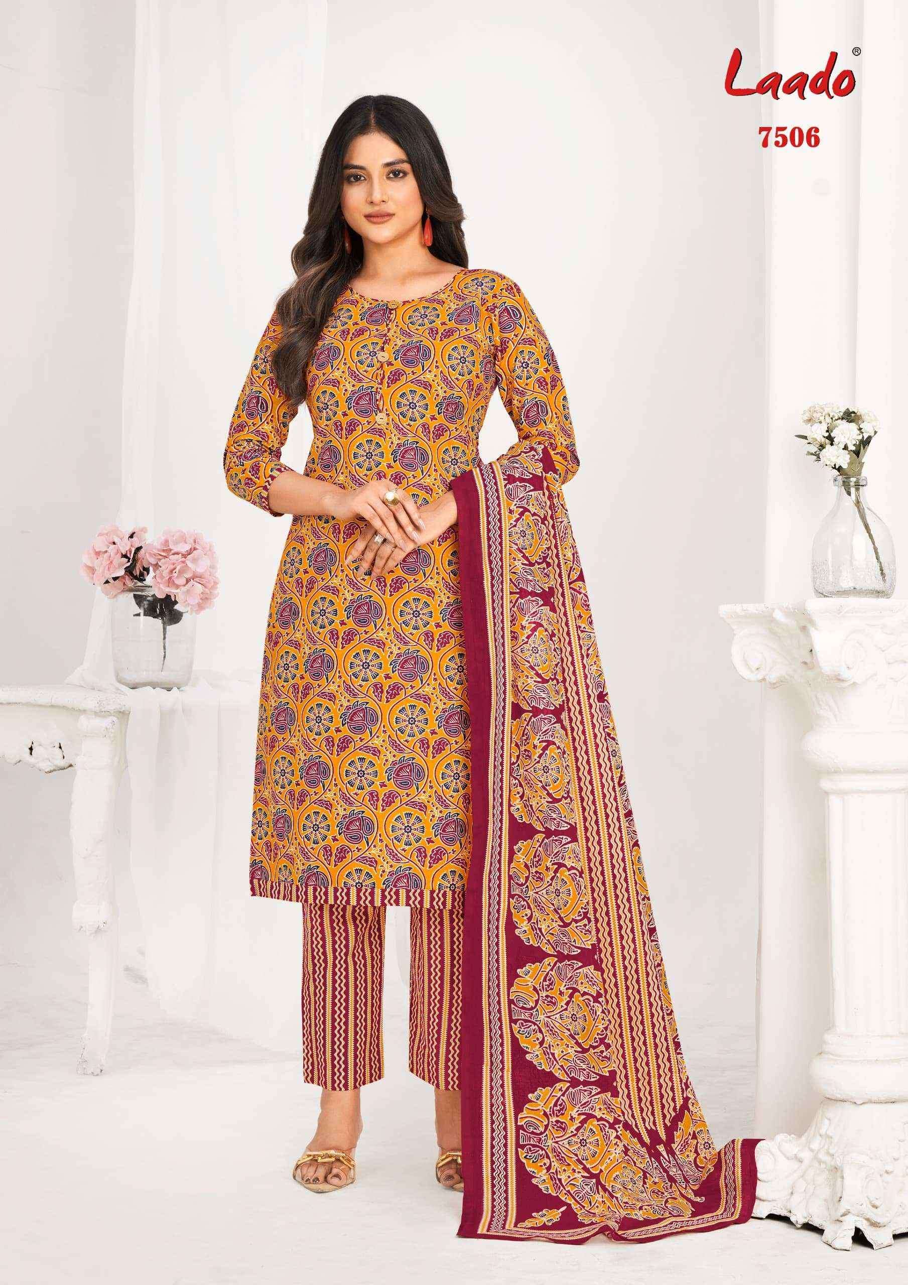 Laado Vol-75 Cotton Dress Material (10 Pc Catalog)