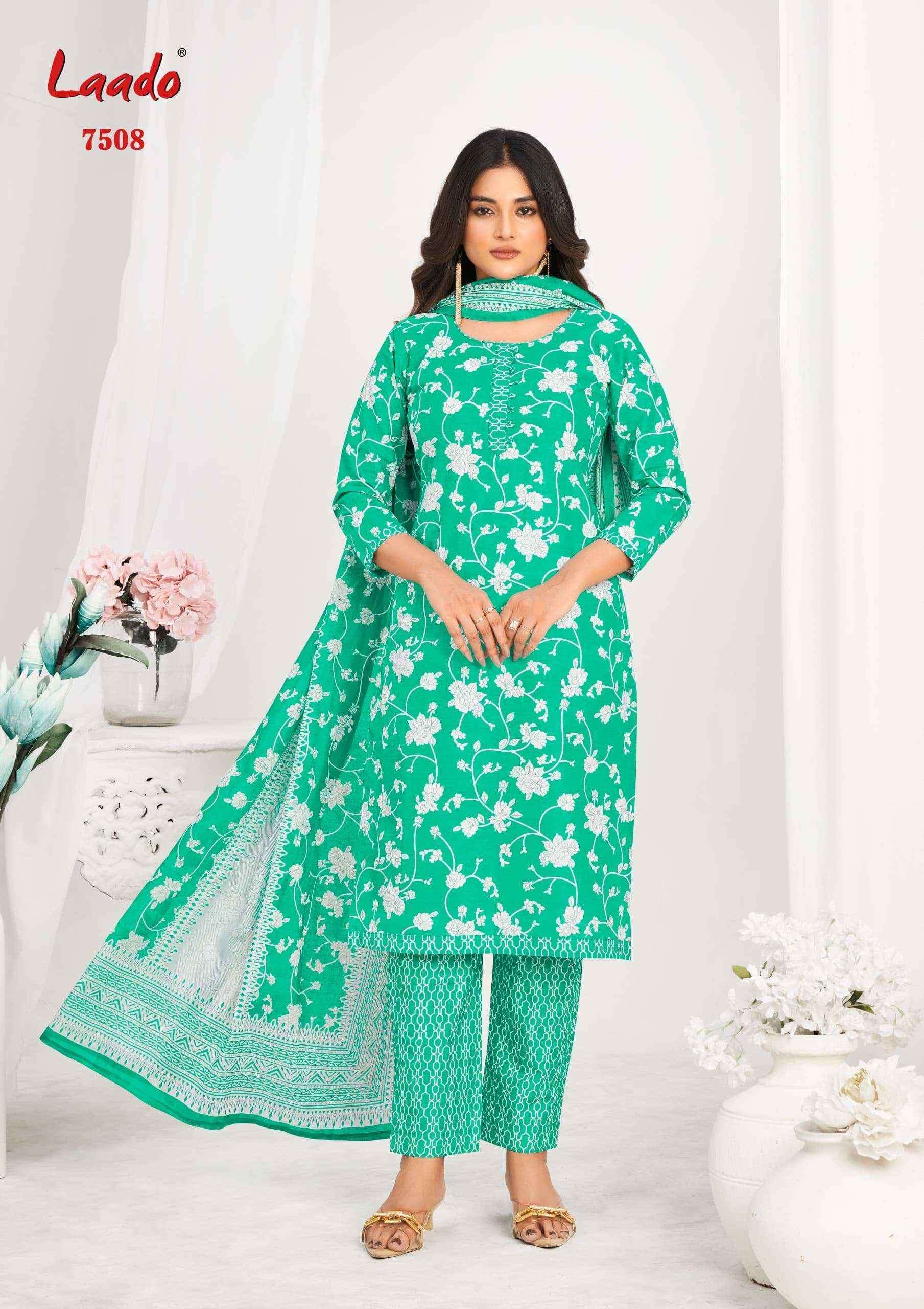 Laado Vol-75 Cotton Dress Material (10 Pc Catalog)
