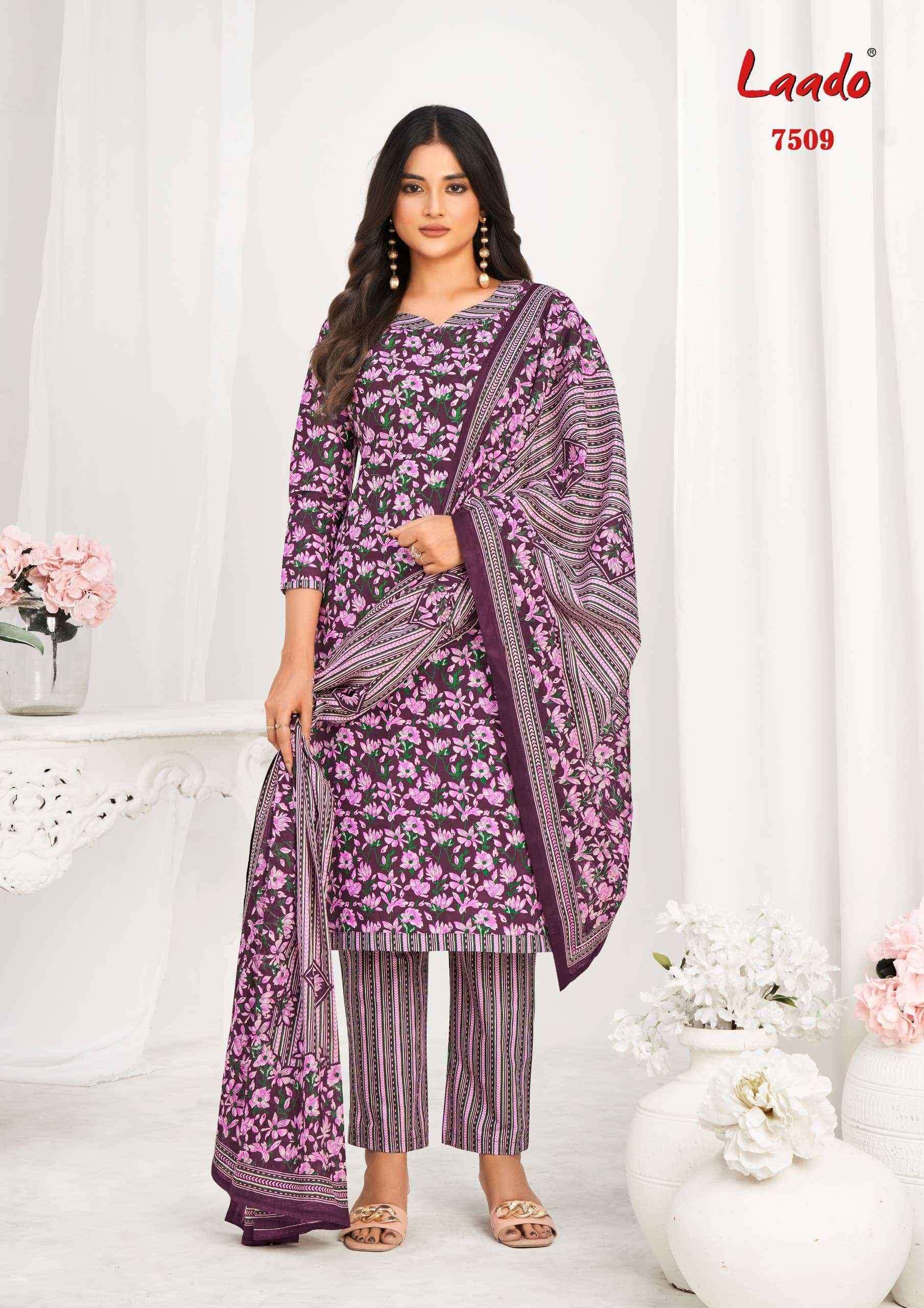Laado Vol-75 Cotton Dress Material (10 Pc Catalog)