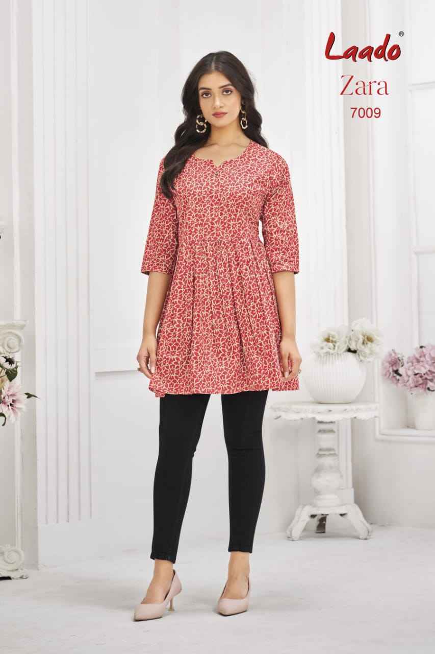 Laado Zara Vol-7 Cotton Readymade Kurti (12 pcs Catalogue)