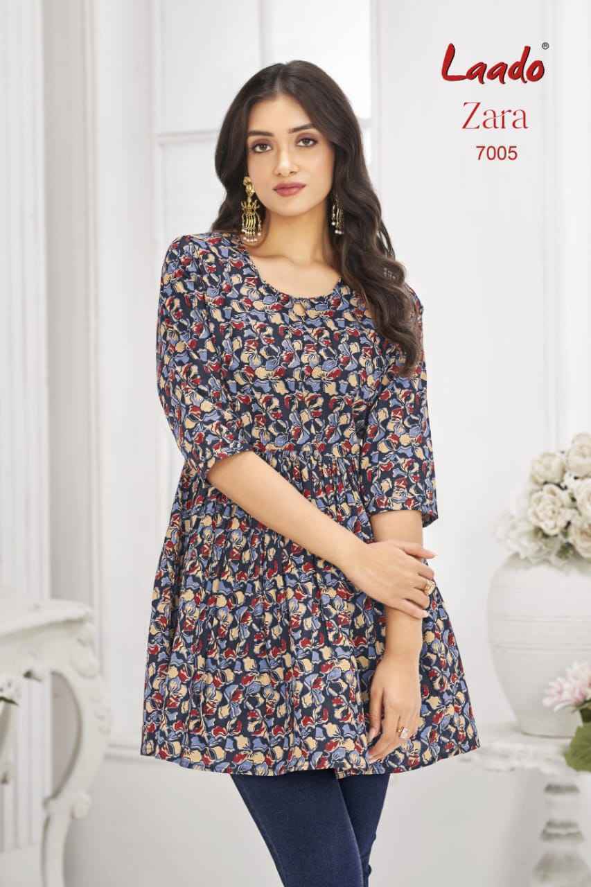 Laado Zara Vol-7 Cotton Readymade Kurti (12 pcs Catalogue)