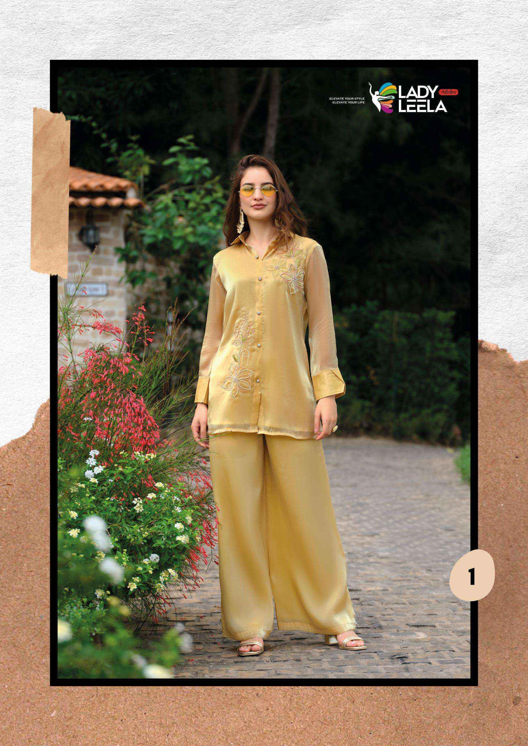 Lady Leela Marbles Vol-7 Viscose Silk Top With Bottom (4 pcs Catalogue)