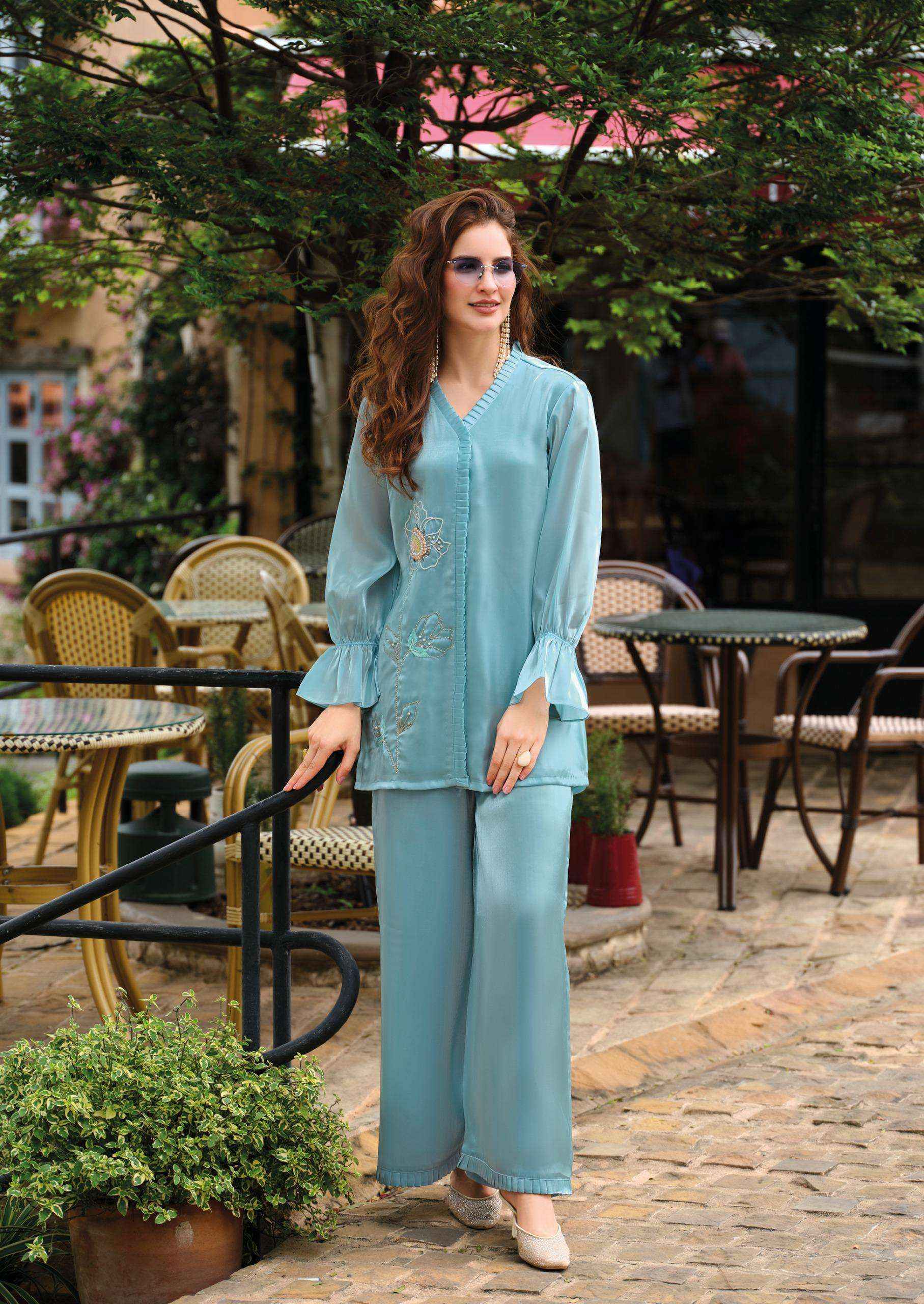 Lady Leela Marbles Vol-7 Viscose Silk Top With Bottom (4 pcs Catalogue)