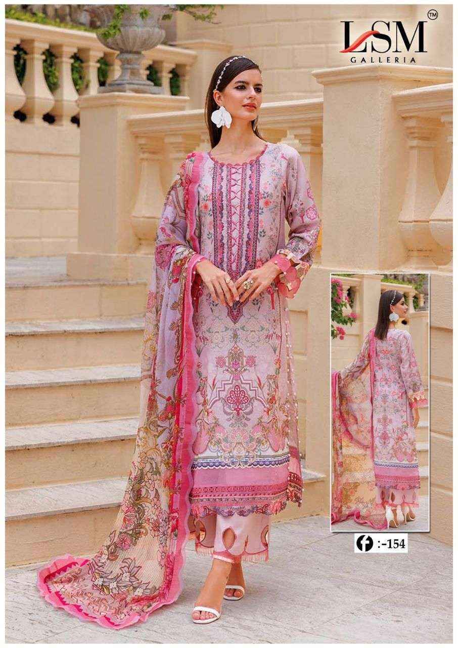 LSM Galleria Firdous Queen Lawn Vol-15 Readymade Lawn Cotton Dress (6 pcs Catalogue)
