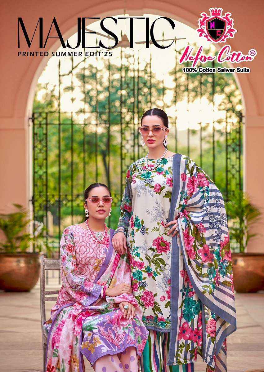 Nafisa Cotton Majestic Cotton Dress Material (6 Pc Catalog)