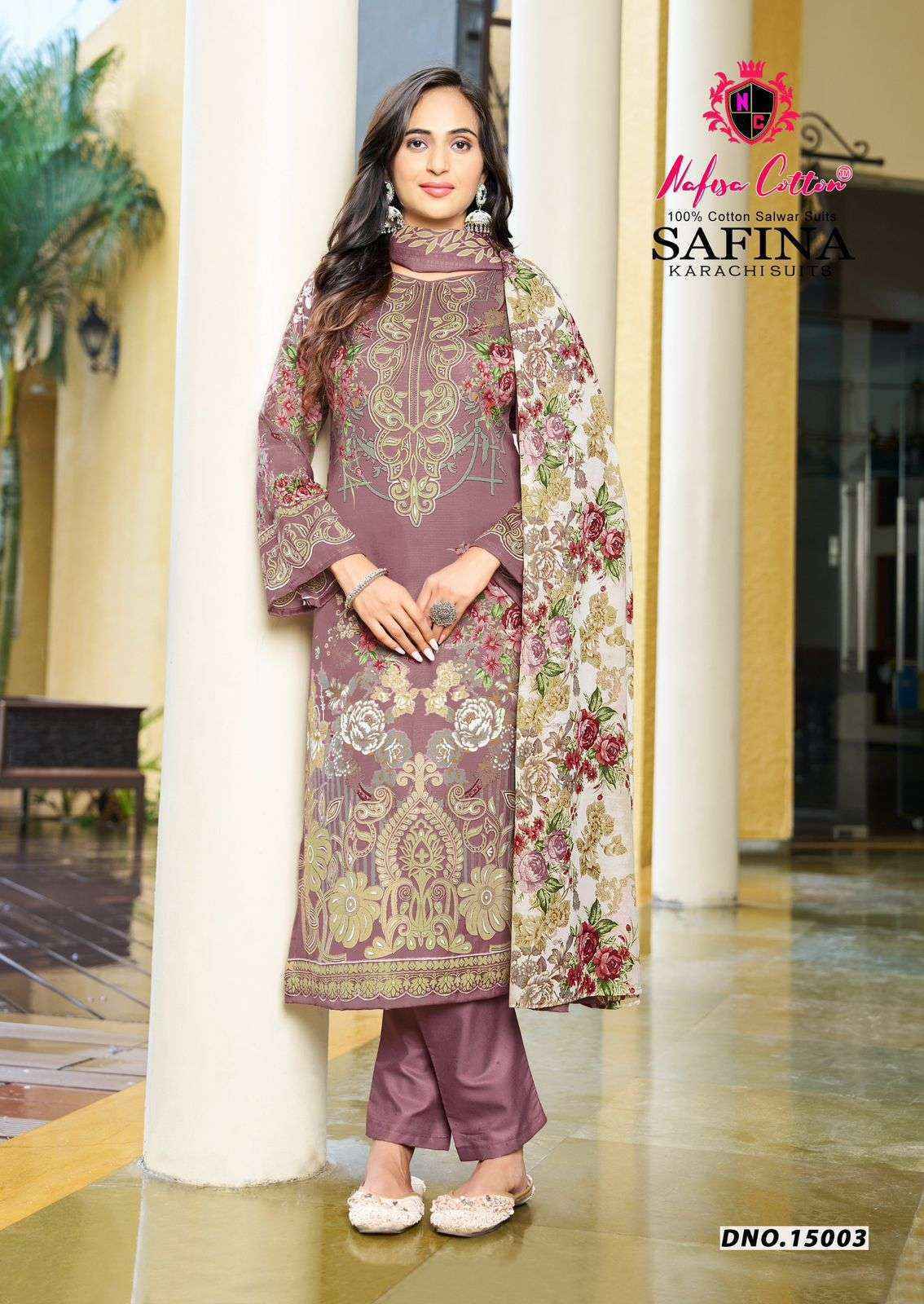 Nafisa Cotton Safina Vol-15 Cotton Dress Material (6 pcs Catalogue)