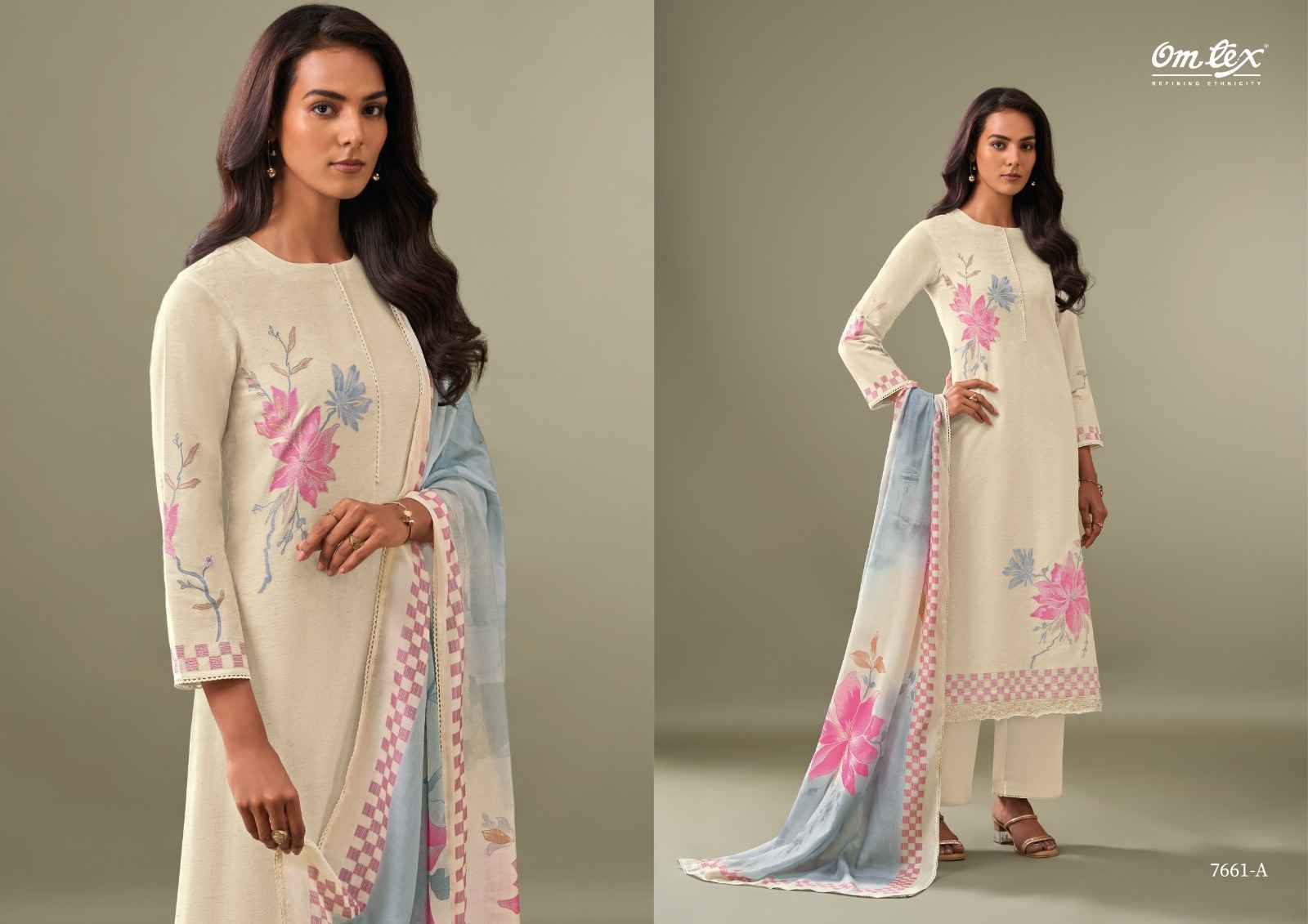 Omtex Viviana Cotton Silk Dress Material (4 pcs Catalogue)