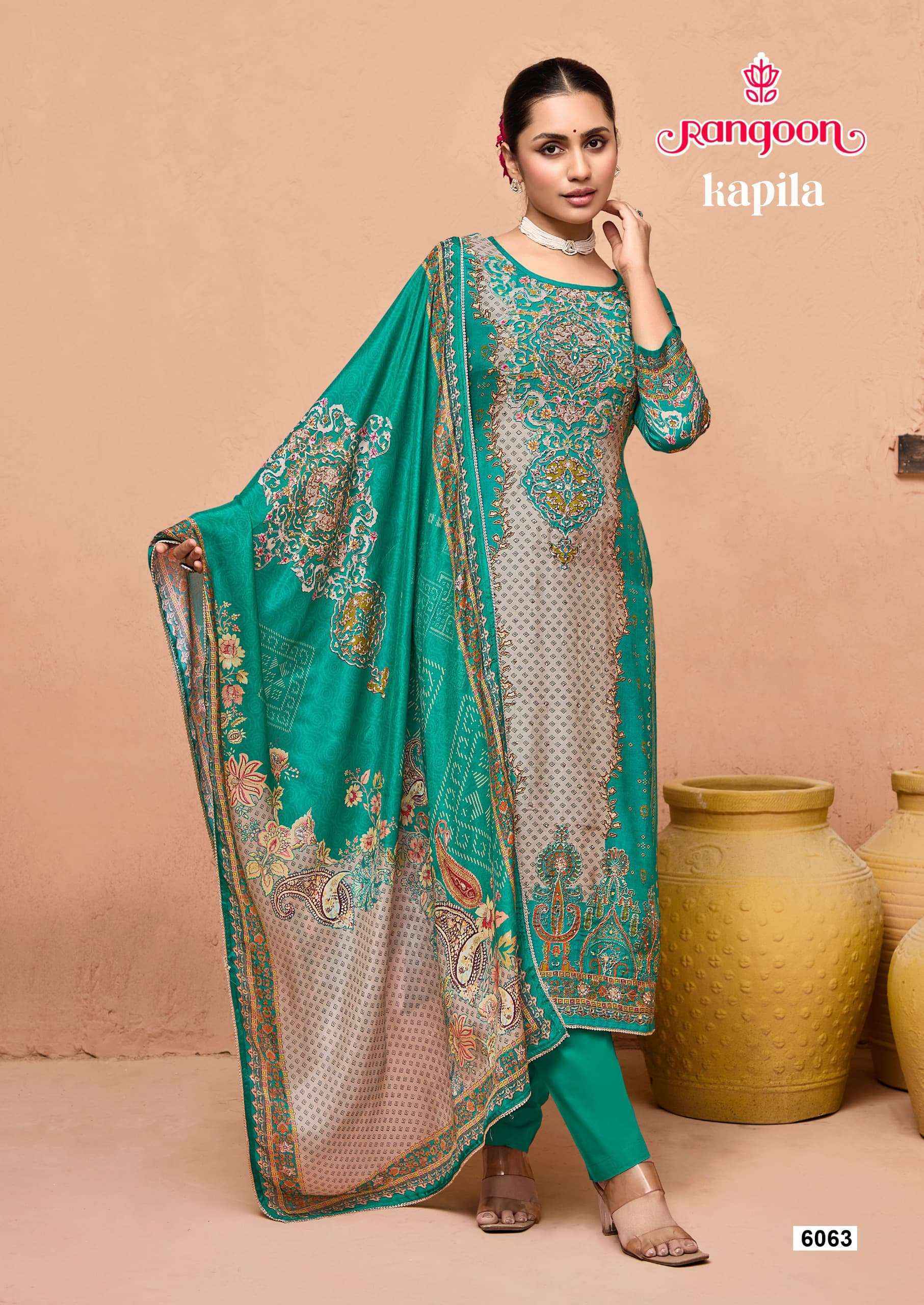 Rangoon Kapila Muslin Readymade Suit Wholesale Online Mumbai Surat