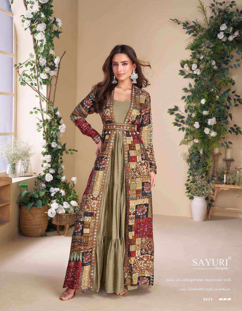 Sayuri Designer Janvi Georgette Gown (4 pcs Catalogue)