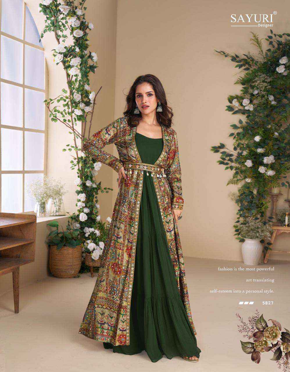 Sayuri Designer Janvi Georgette Gown (4 pcs Catalogue)