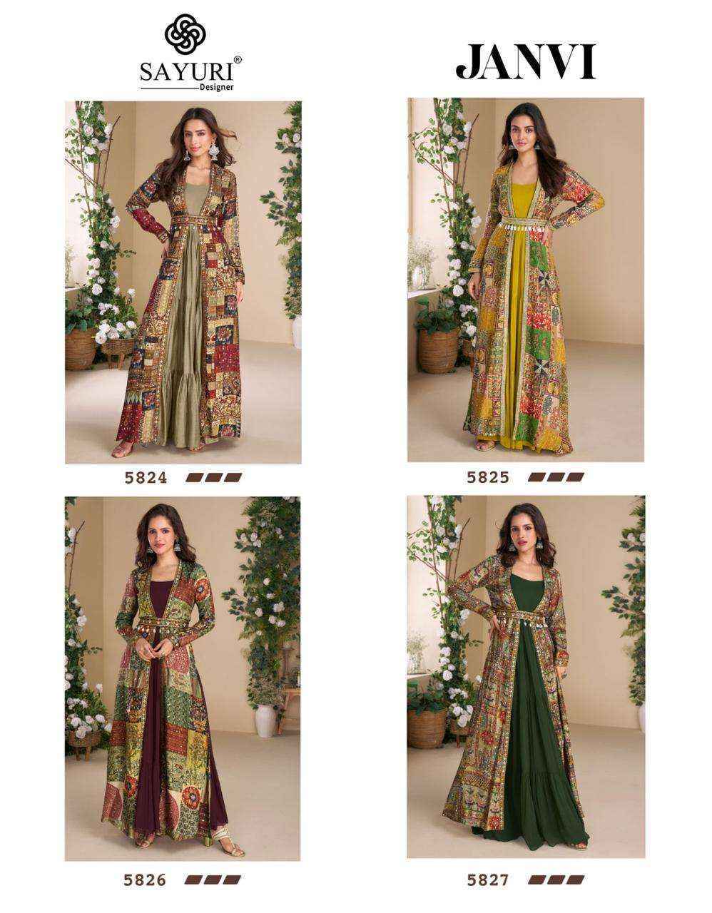 Sayuri Designer Janvi Georgette Gown (4 pcs Catalogue)