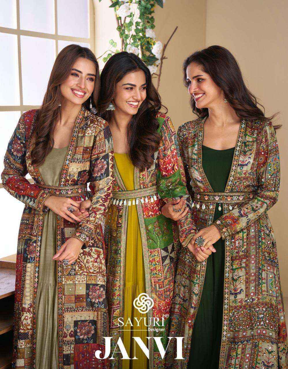 Sayuri Designer Janvi Georgette Gown (4 pcs Catalogue)