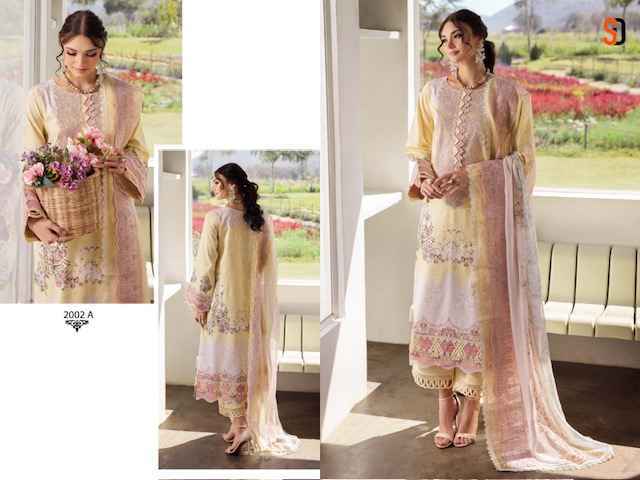 Shraddha Designer Needle Wonder Dupatta Work Collection Vol-2 Cotton Dress Material (4 pcs Catalogue)