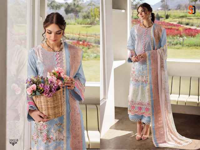 Shraddha Designer Needle Wonder Dupatta Work Collection Vol-2 Cotton Dress Material (4 pcs Catalogue)