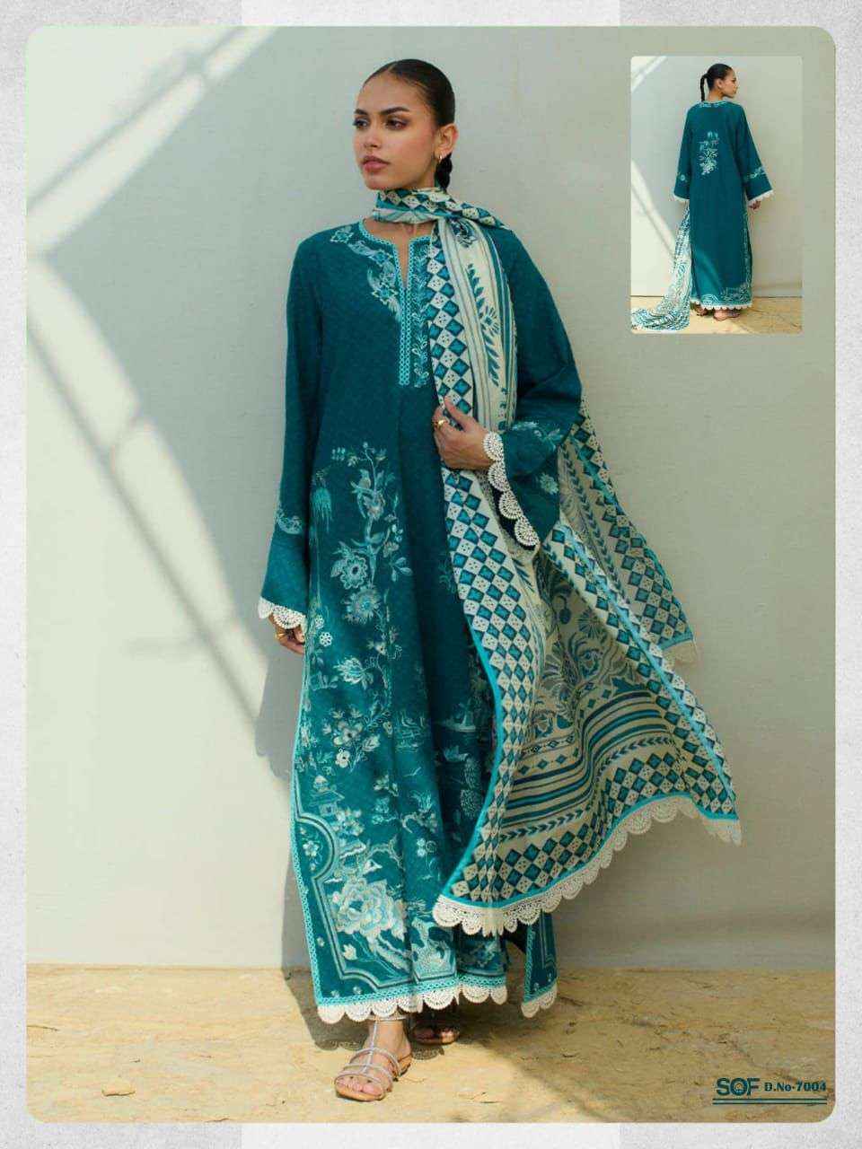 Shree Om Fab Aliya B Vol-7 Lawn Cotton Dress Material (6 pcs Catalogue)