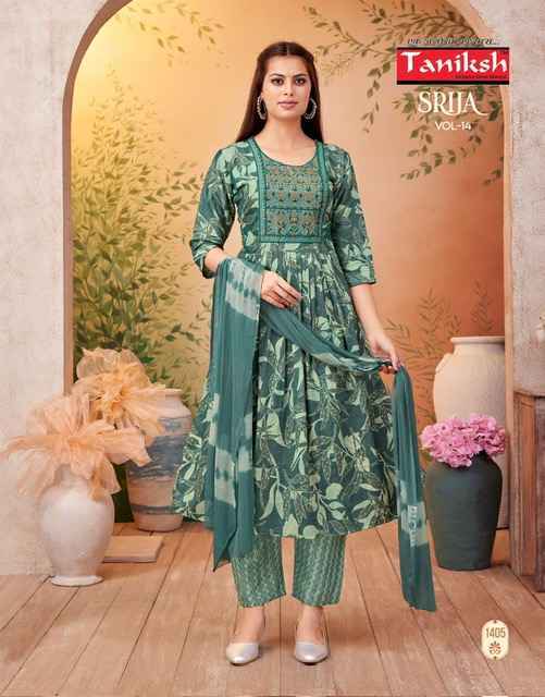 Taniksh Srija Vol-14 Rayon Readymade Suit (8 pcs Catalogue)