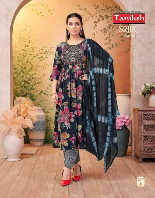 Taniksh Srija Vol-14 Rayon Readymade Suit (8 pcs Catalogue)