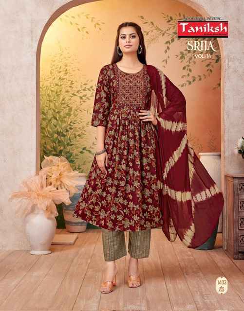 Taniksh Srija Vol-14 Rayon Readymade Suit (8 pcs Catalogue)