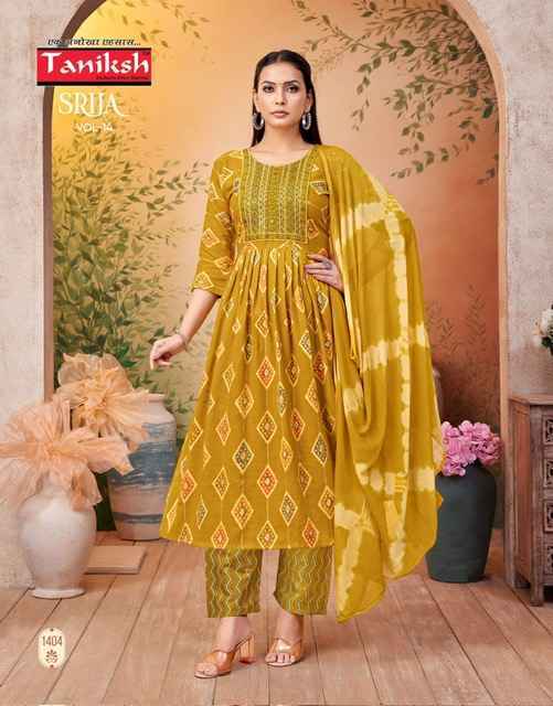 Taniksh Srija Vol-14 Rayon Readymade Suit (8 pcs Catalogue)