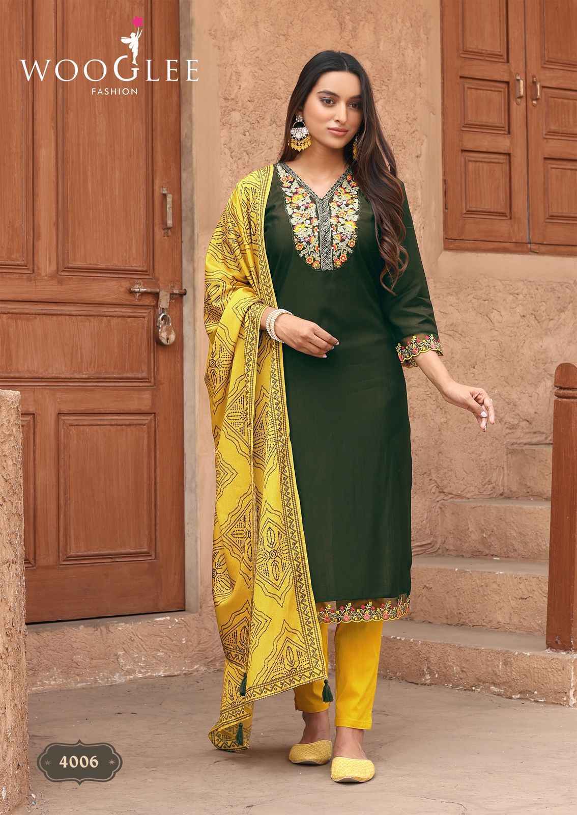 Wooglee Sagaai Vol-2 Viscouse Readymade Suit (6 pcs Catalogue)