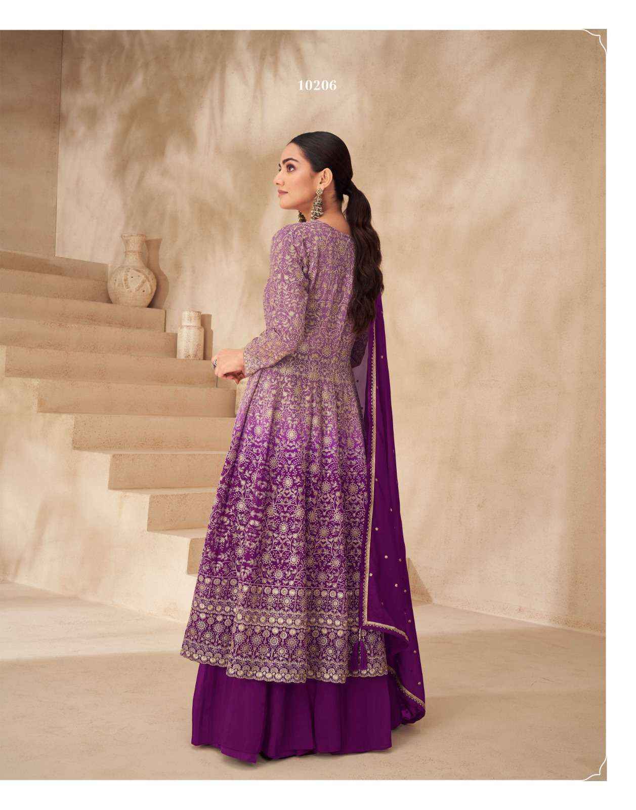 Aashirwad Creation Gulnaaz Readymade Georgette Dress (4 pcs Catalogue)