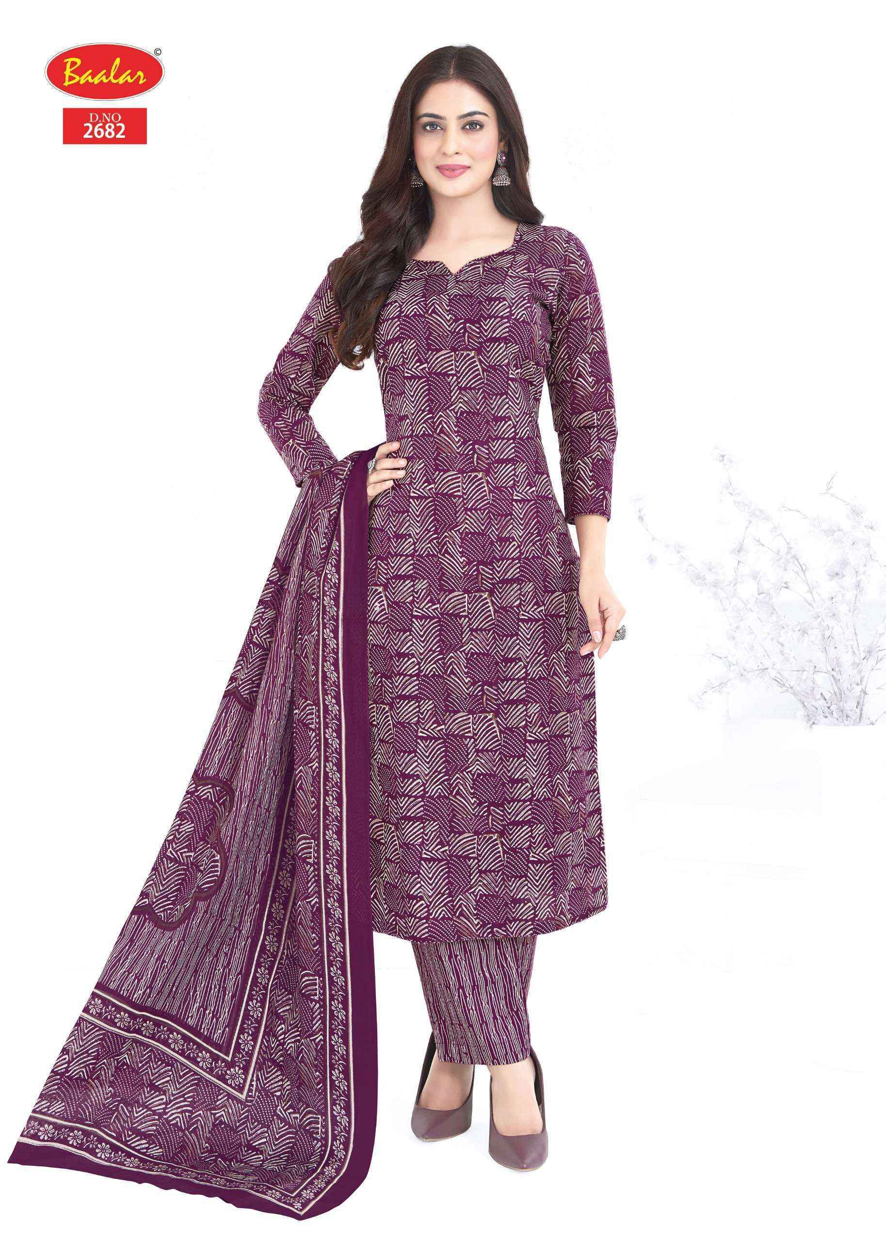 Baalar Aleena Vol-26 Cotton Dress Material (12 pcs Catalogue)