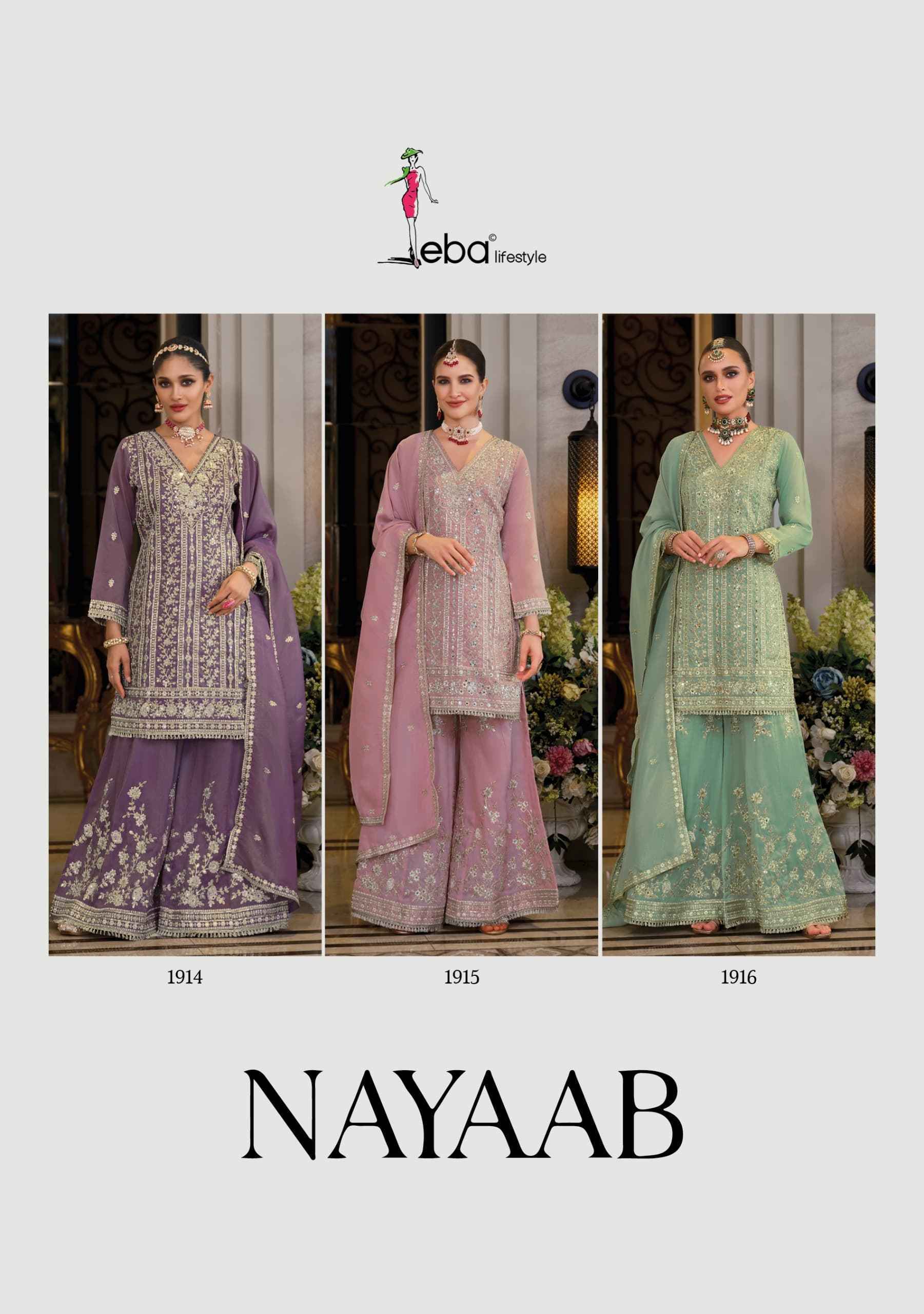 Eba Lifestyle Nayaab Readymade Simar Dress (3 pcs Catalogue)