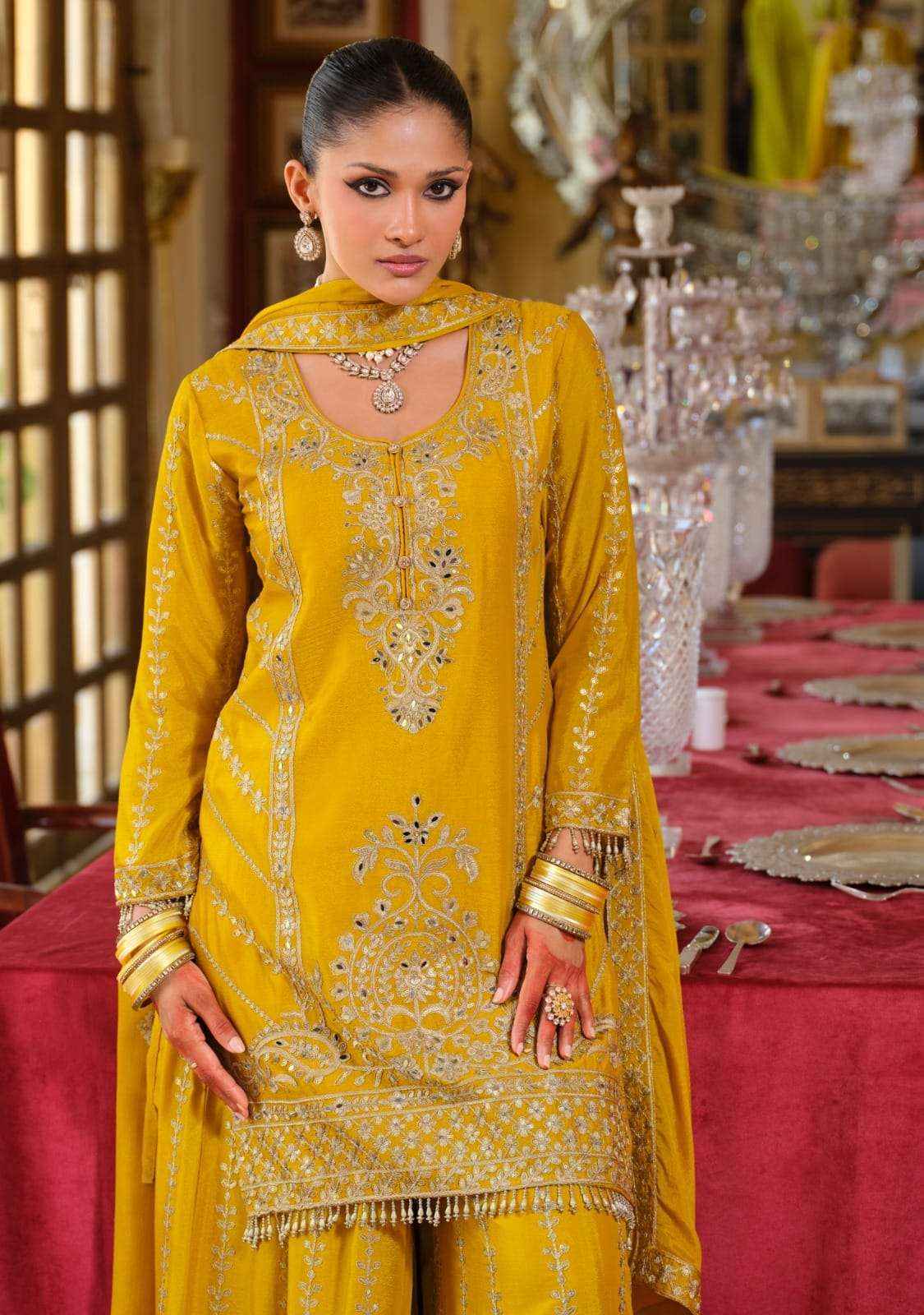 Eba Lifestyle Sundari Readymade Chinon Dress (4 pcs Catalogue)