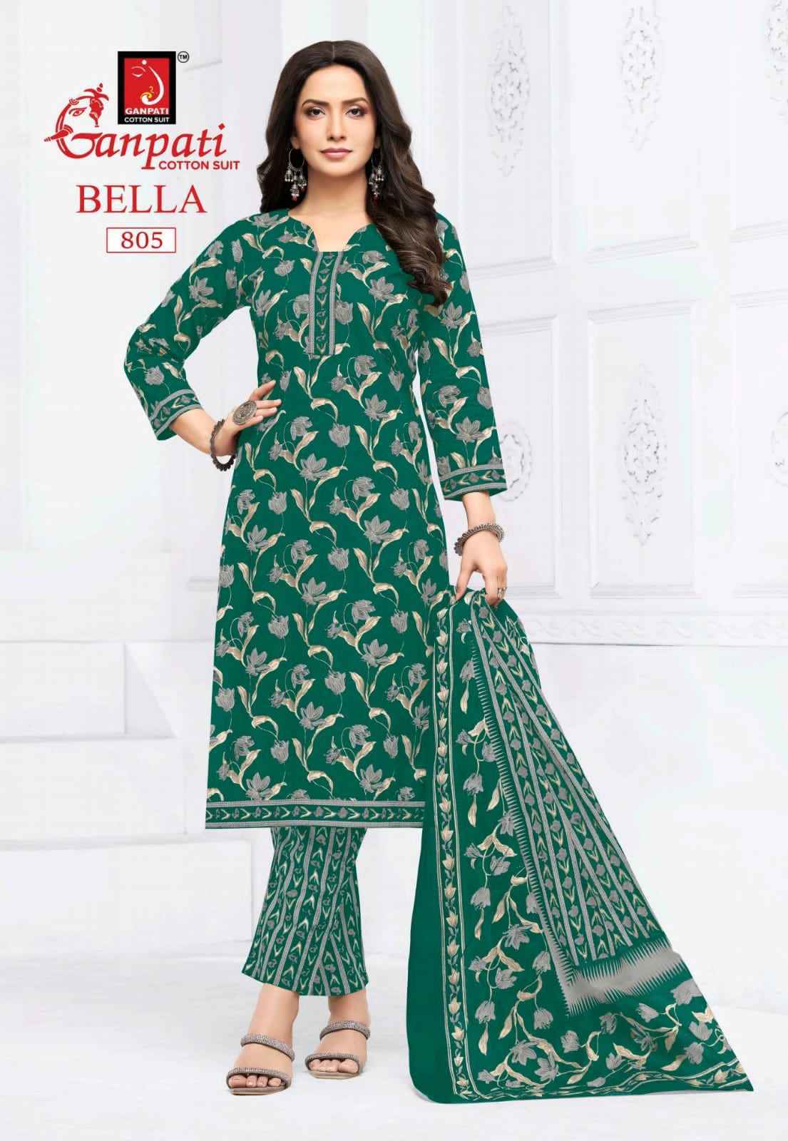 Ganpati Bella Patiyala Vol-8 Readymade Cotton Dress (15 pcs Catalogue)