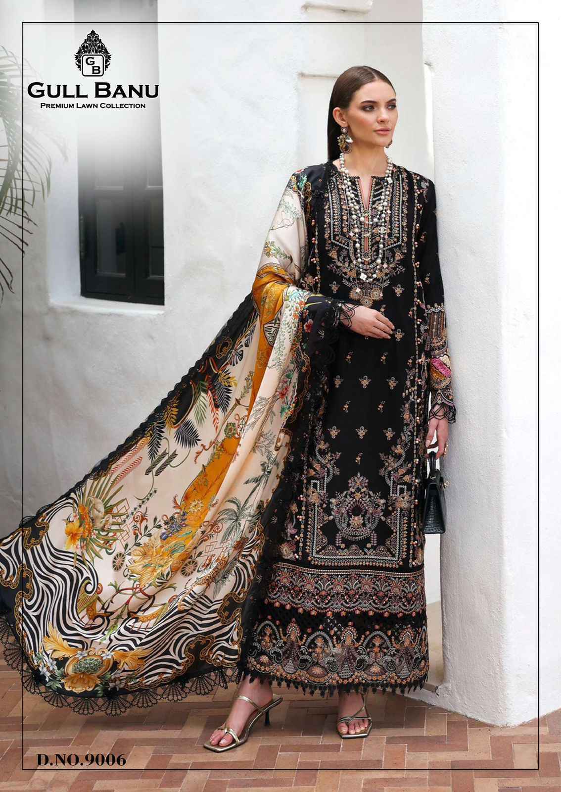 Gull Aahmed Gull Banu Vol-9 Lawn Cotton Dress Material (6 pcs Catalogue)