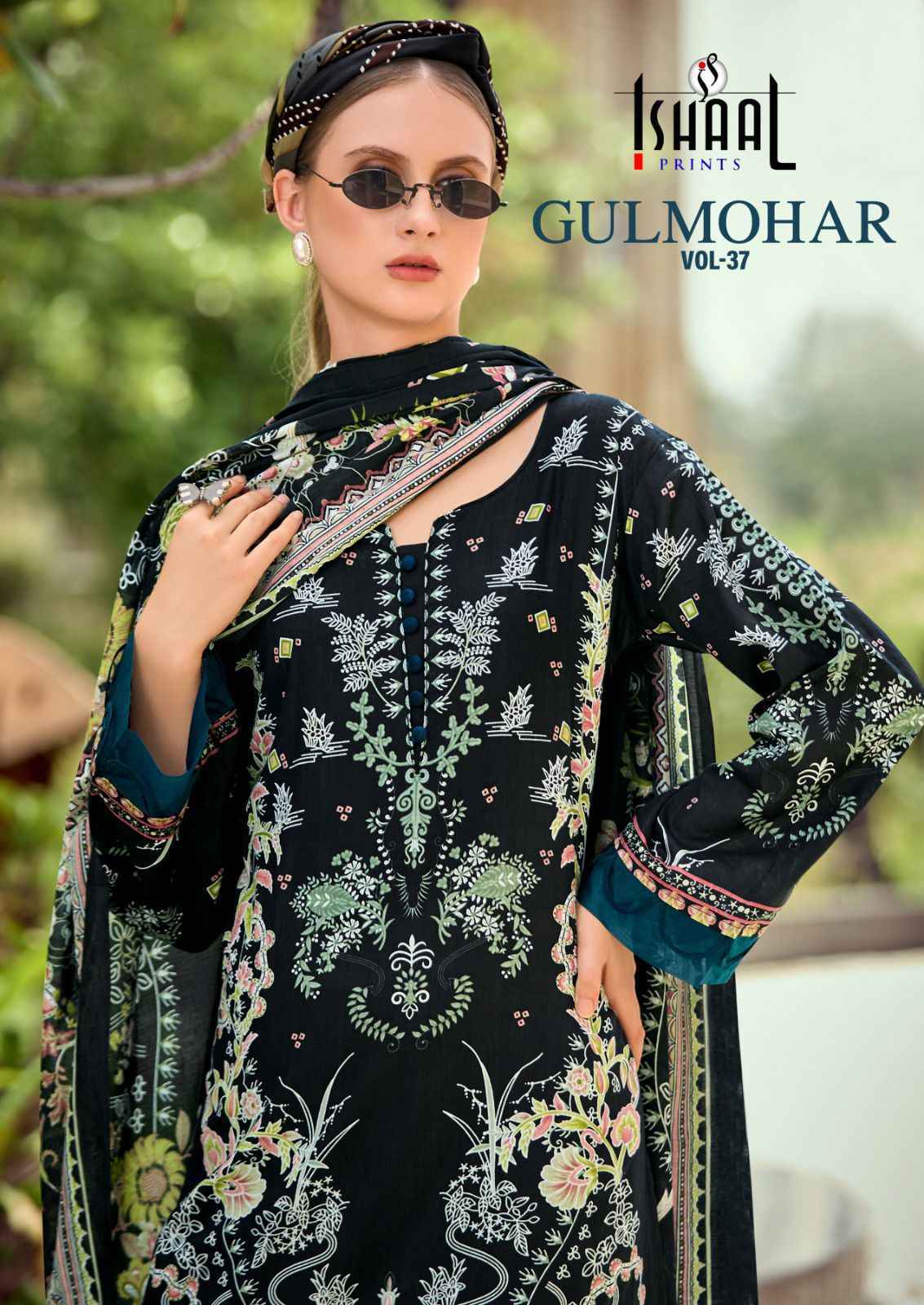 Ishaal Prints Gulmohar Vol-37 Lawn Dress Material (10 Pc Catalouge)