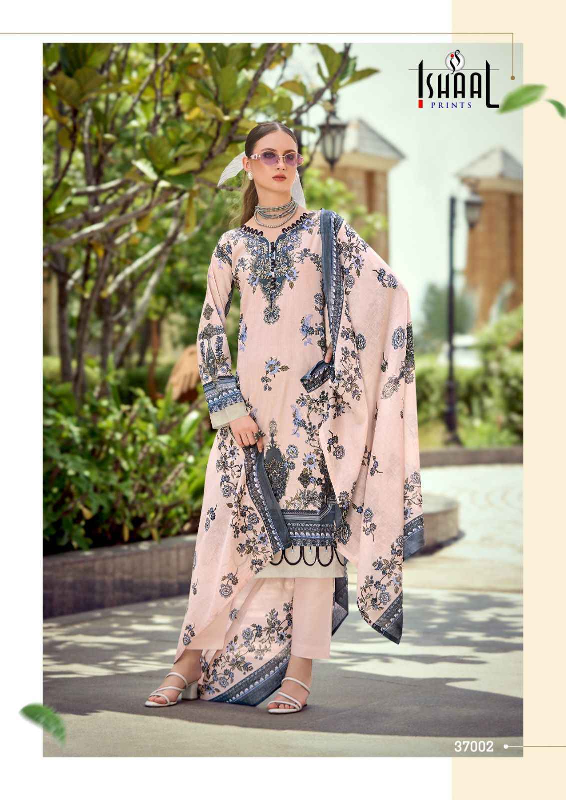 Ishaal Prints Gulmohar Vol-37 Lawn Dress Material (10 Pc Catalouge)