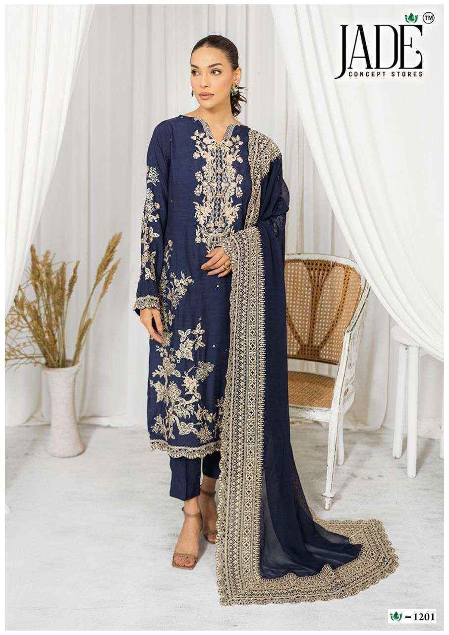 Jade Crimson Vol-12 Lawn Cotton Dress Material (6 pc Cataloge)