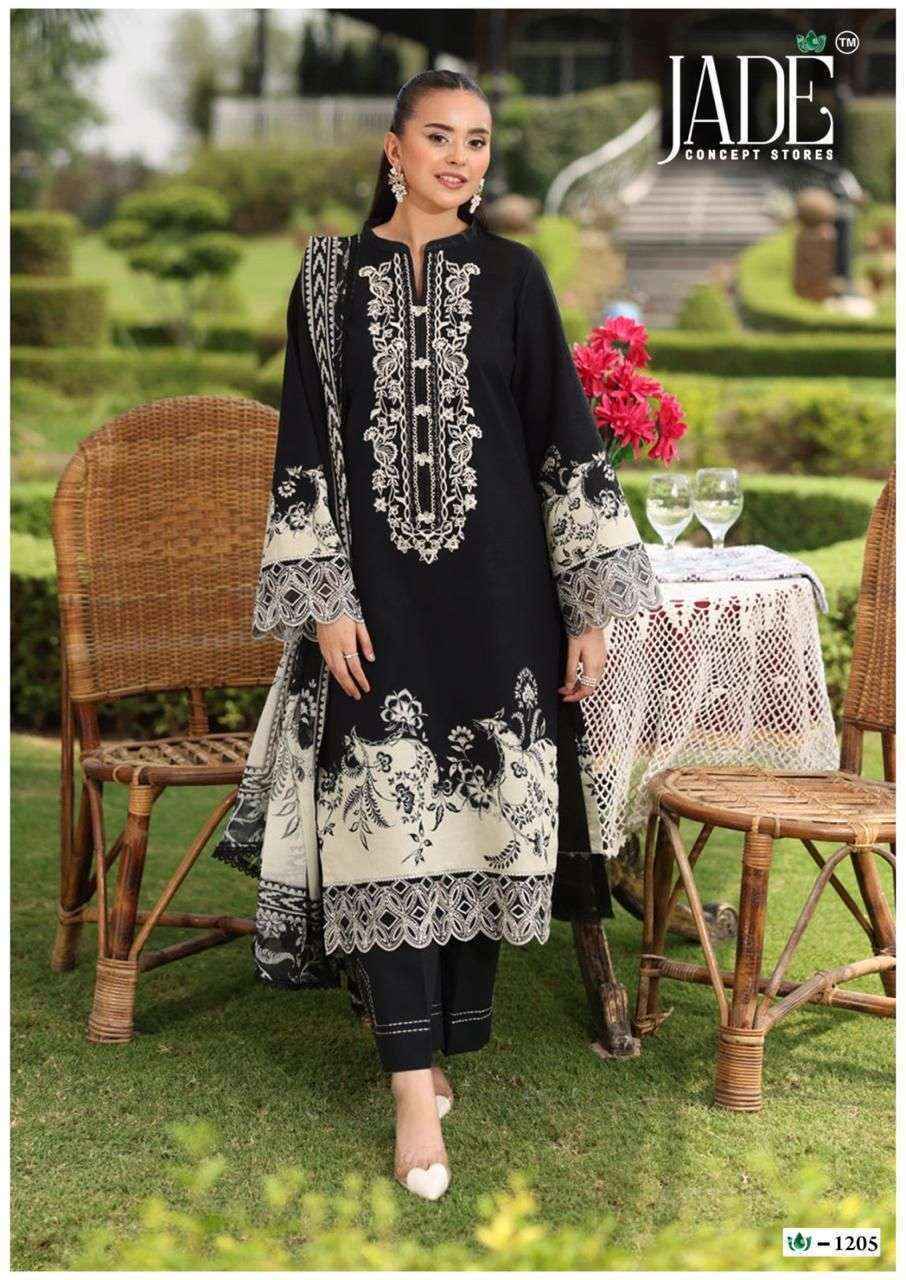 Jade Crimson Vol-12 Lawn Cotton Dress Material (6 pc Cataloge)