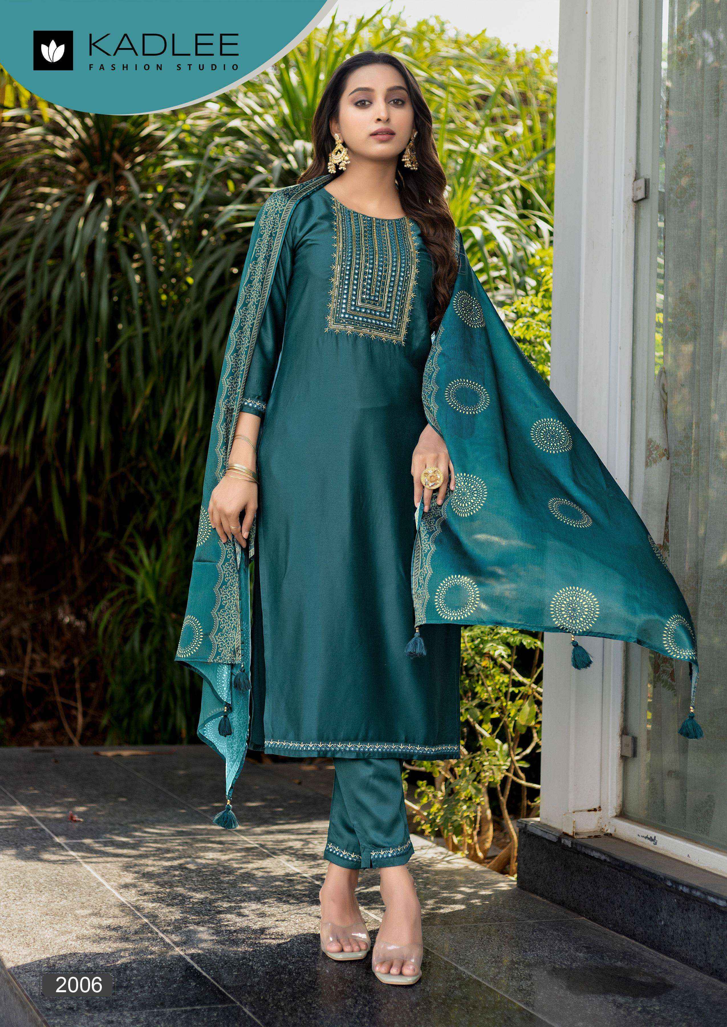 Kadlee Fitoor Silk Readymade Suit (6 pcs Catalogue)