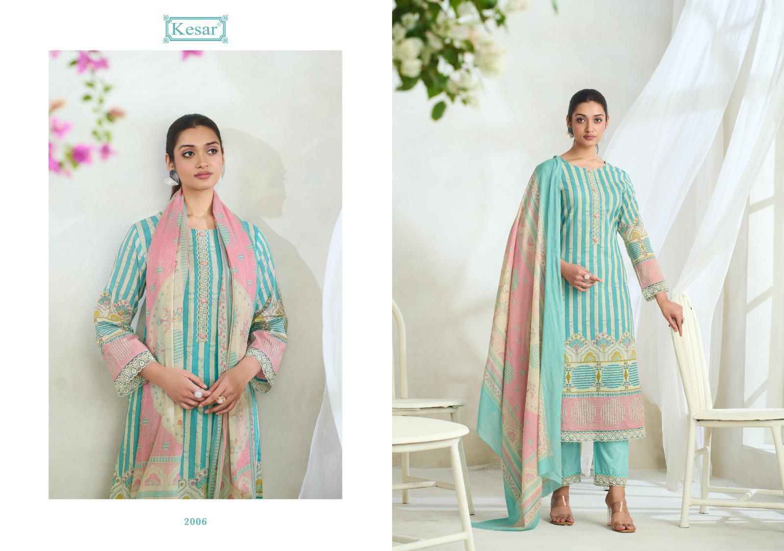 Kesar Ibaadat Vol-3 Cotton Dress Material (6 pcs Catalogue)