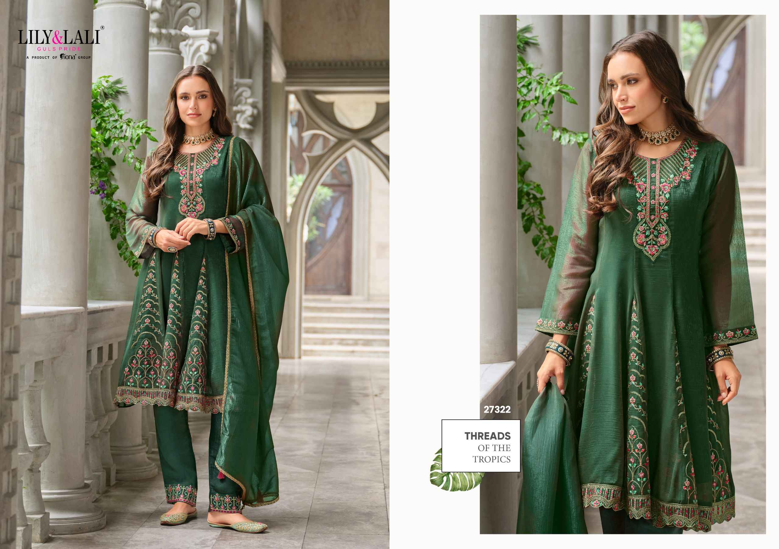 Lily & Lali Aasma Readymade Fancy Silk Dress (4 pcs Catalogue)